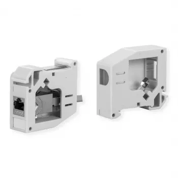 ROLINE adattatore per guida DIN per moduli Keystone non equipaggiato 180