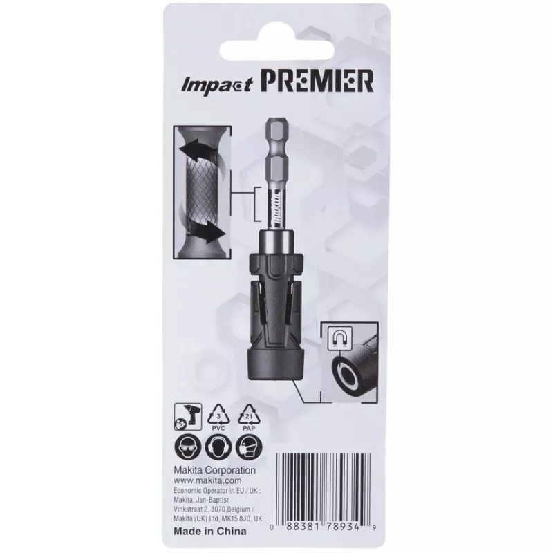 makita E-20270, Torsion Ultra Mag Impact Premier 1/4 pollice portapunta (E-20270)