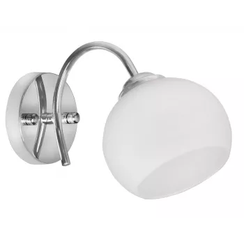 Applique singola Activejet Classic - IRMA nichel E27 per soggiorno