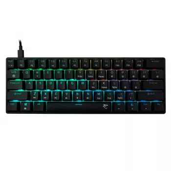 Tastiera meccanica White Shark Shinobi-2 nera layout US con switch Brown