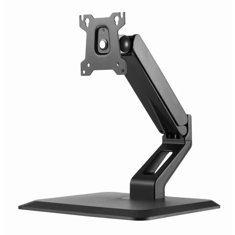 Stand da tavolo completamente orientabile per touchscreen GEMBIRD MS-D1ST-01 per display 17–32 pollici, nero, VESA 75x75–100x100, carico massimo 10 kg
