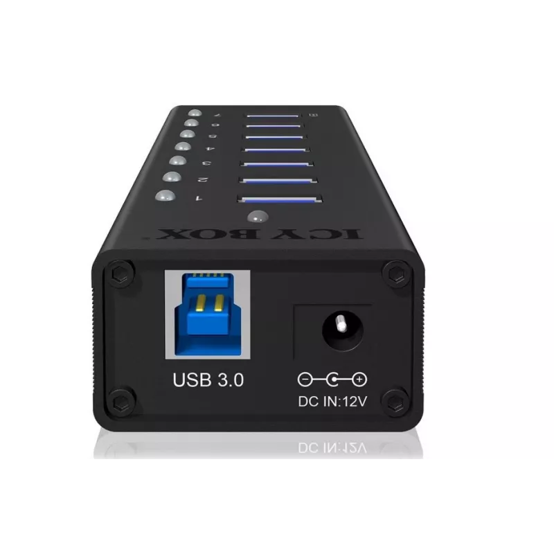 ICY BOX IB-AC618 USB 3.2 Gen 1 (3.1 Gen 1) Type-B 5000 Mbit/s nero