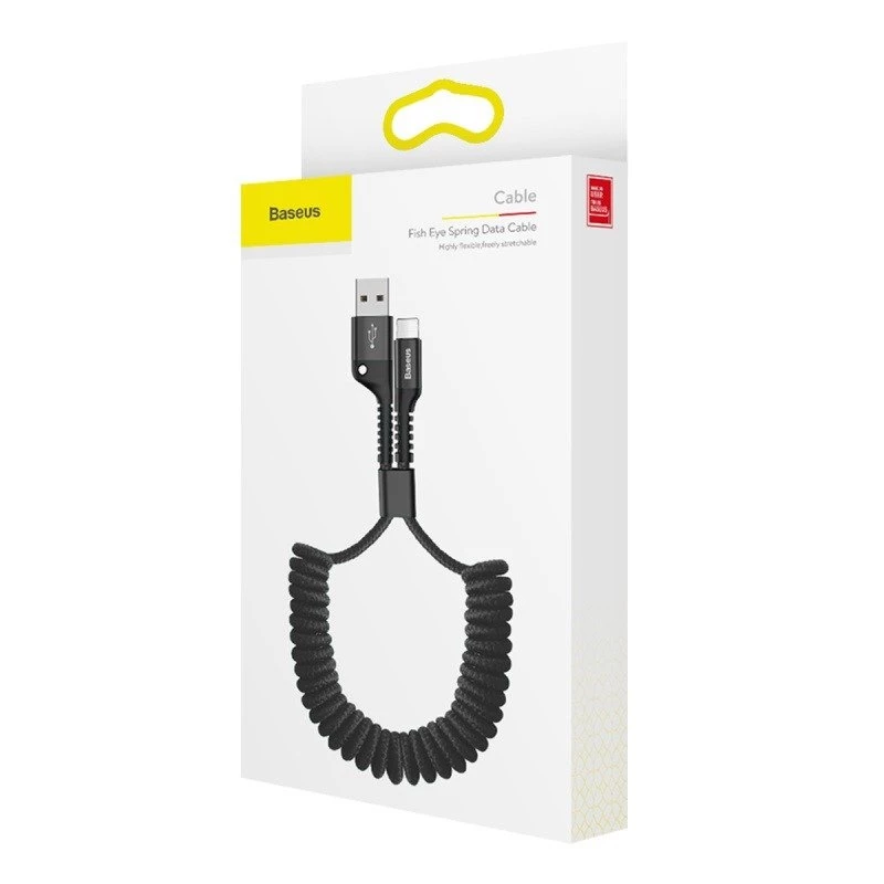Baseus cavo a spirale Lightning 1m 2A (nero)