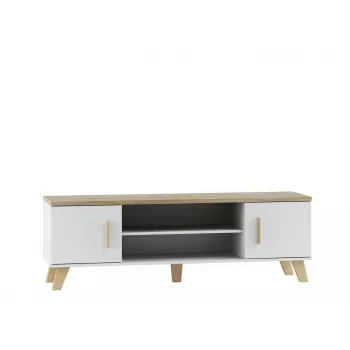 Cama supporto TV LOTTA 160 2D2K bianco/sonoma