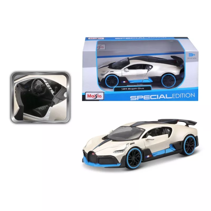 Modello composite Bugatti Divo 1/24 bianco