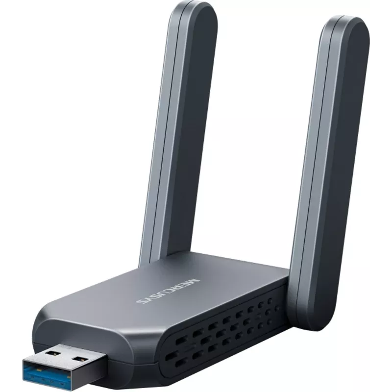 Adattatore USB wireless MERCUSYS MA37BEH — High-Gain Wi-Fi 7 (BE6500) compatibilità USB-C/USB-A