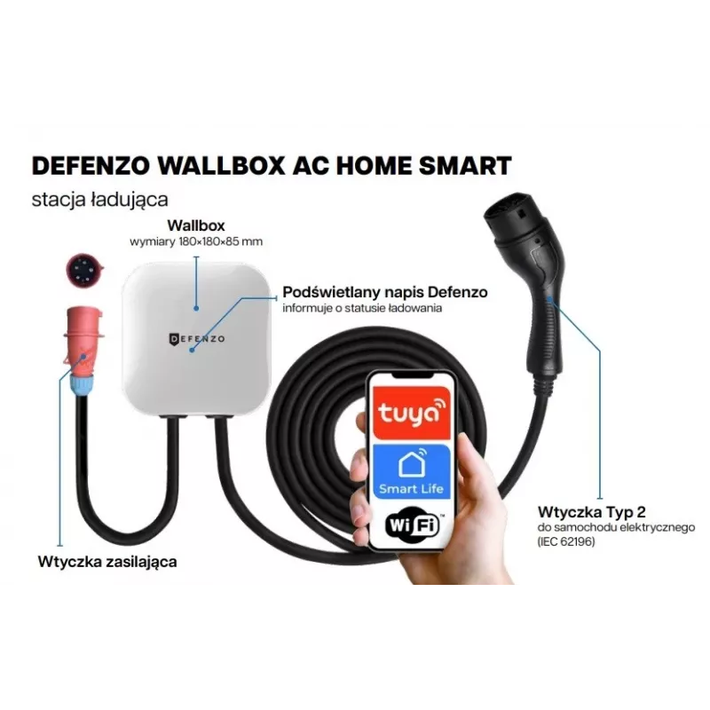Defenzo Wallbox Home AC11 caricabatterie smart per auto elettrica