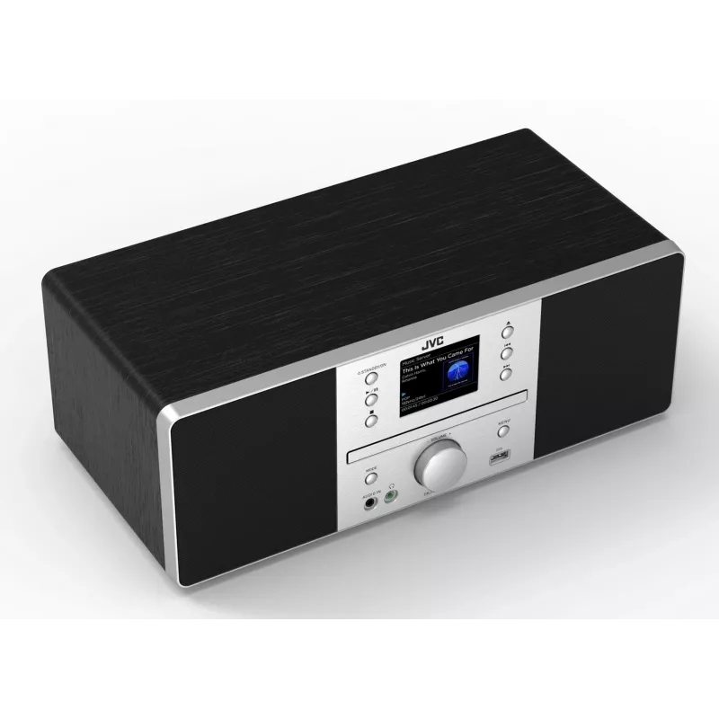 JVC RD-E874B Sistema audio All-in-One, radio Internet/DAB+/FM, CD, Bluetooth, 20 W, nero