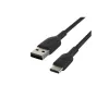 Cavo intrecciato USB-C USB-A 2m nero