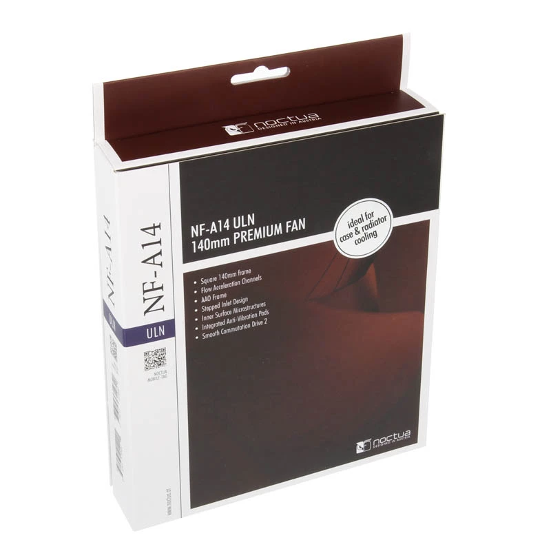 Ventola per case Noctua NF-A14 ULN 140 mm, 140×25 mm, 600–800 U/min, 79,8 m³/h, 11,9 dB