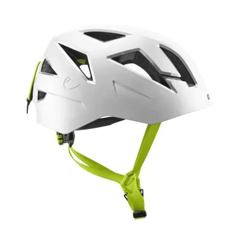 Casco da arrampicata Edelrid Zodiac White, costruzione ibrida a guscio