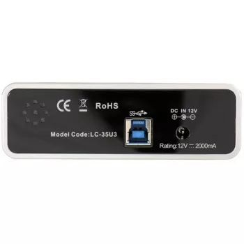 LC Power LC-35U3 - case per storage - 8,9 cm (3.5) - SATA 6Gb/s - 600MBps - USB3.0 - nero (LC-35U3)
