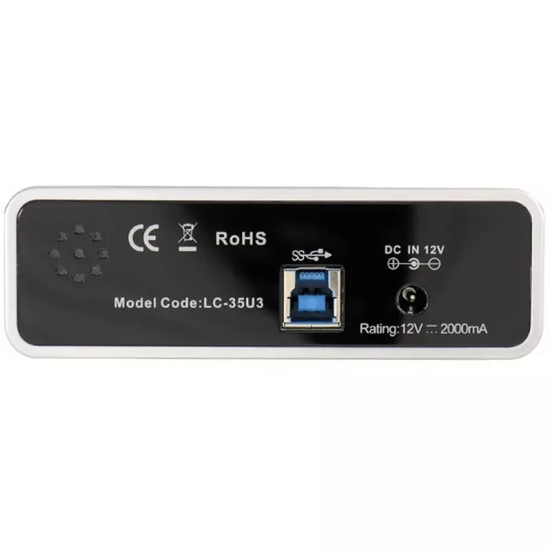 LC Power LC-35U3 - case per storage - 8,9 cm (3.5) - SATA 6Gb/s - 600MBps - USB3.0 - nero (LC-35U3)