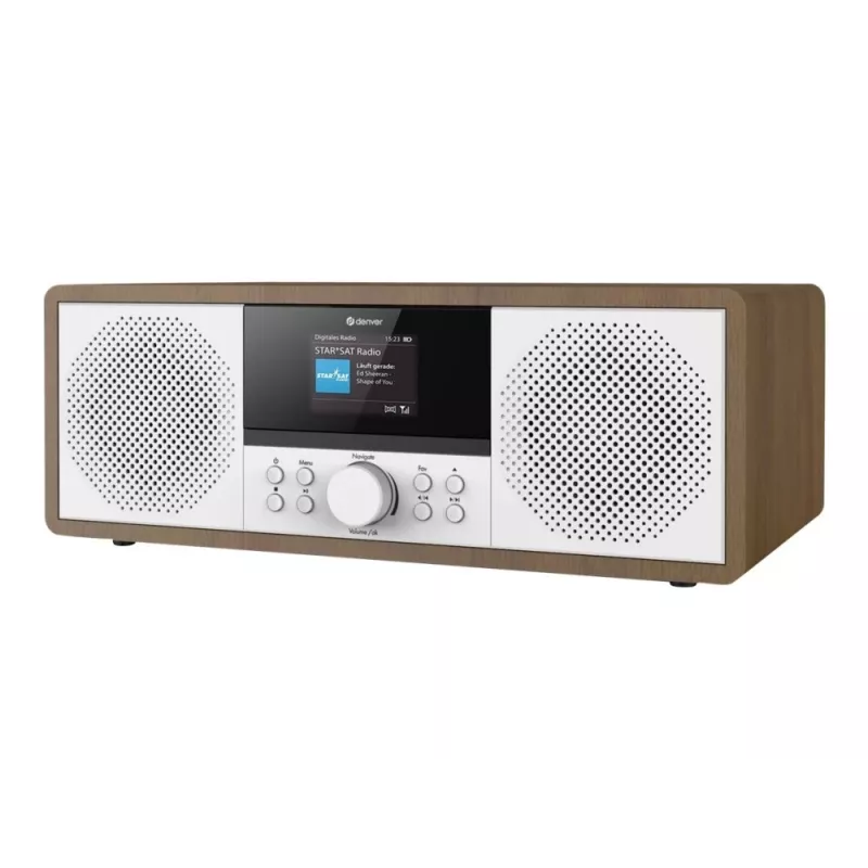 Radio internet Denver MIR-270DW DAB+ FM 20W legno