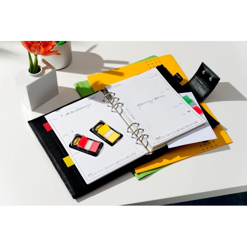 3M Post-it Index rosa, stretto, 50 strisce adesive dimensioni, 25,4 x 43,2 mm, in dispenser monouso (I680-21)