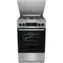 Gorenje GKS5C71XF piano cottura freestanding con forno argento