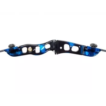 Arco compound POE LANG Firestar 25 lbs, struttura in carbonio/alluminio, lunghezza 740 mm, 3 frecce e appoggio