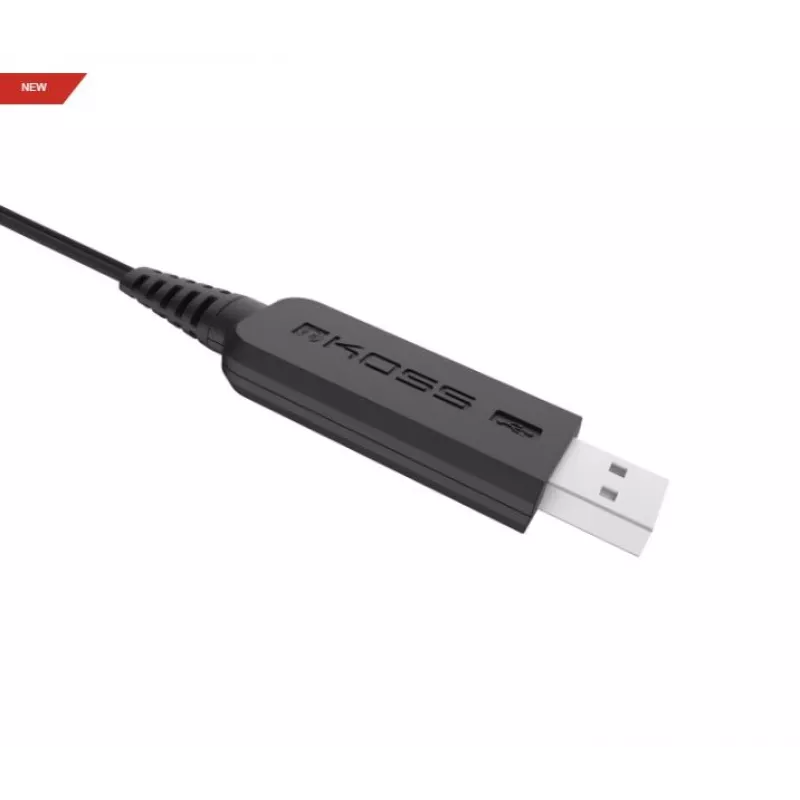 Koss CS200 Headset USB con filo ad archetto Telefonate/Musica USB Type-A Nero