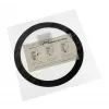 Filtro antipolvere DEMCiflex 120 mm rotondo, nero/bianco per ventole del case e aperture di ventilazione