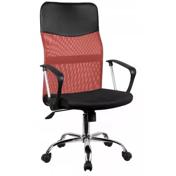 Sedia da ufficio/computer Topeshop KRZESŁO NEMO CZERWON seduta imbottita schienale in mesh