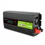 Convertitore di tensione Green Cell PowerInverter LCD 12 V 500W/1000W inverter per auto con display – inverter/adattatore a onda sinusoidale pura auto nero