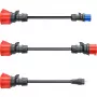 Set di adattatori go-e Gemini flex 22 kW. Colore cavo: nero, fattore di forma connettore 1: dritto, fattore di forma connettore 2: dritto. Corrente operativa massima (trifase