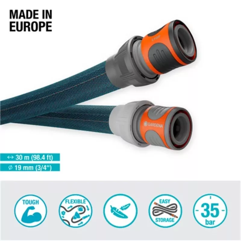 Gardena 18484-20 set tubo da giardino grigio