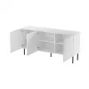 Cassettiera Cama Meble JUNGLE 152x40.5x74.5 cm bianco opaco con gambe nere