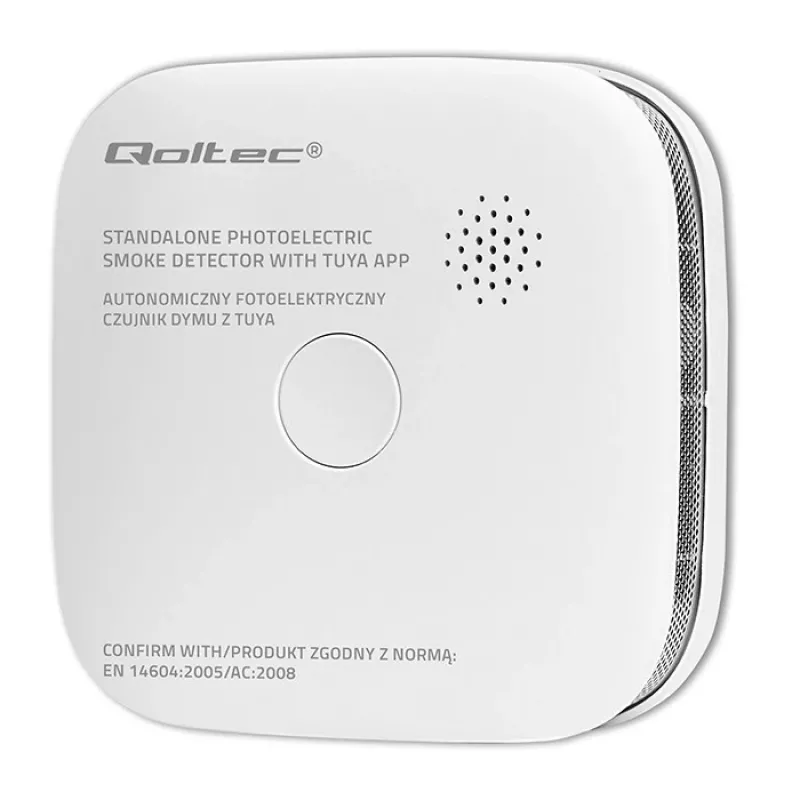 Rilevatore di fumo con batteria Tuya WiFi LED