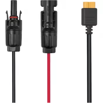 Cavo EcoFlow LMC4-XT60I-2,5M per pannelli solari, connettore XT60i, 2,5 m, nero/rosso