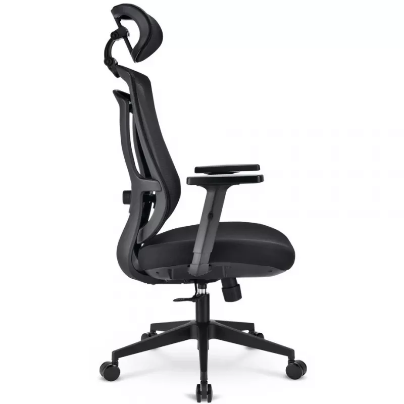 Sedia da ufficio Sharkoon OfficePal C10 – nero, design ergonomico, regolabile in altezza