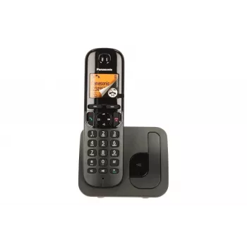 Panasonic KX-TGC 210 PDB telefono DECT nero con identificazione del chiamante