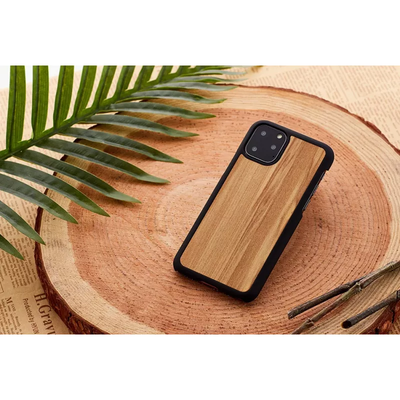 Custodia per smartphone Man and Wood per iPhone 11 Pro Max – Cappuccino nero