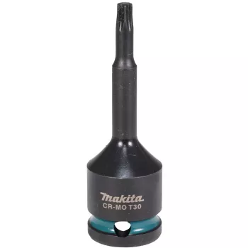 makita Impact Black 1/2 inserto a bussola Torx misura: T30 lunghezza: 78,0 mm (E-19794)