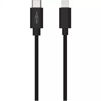 Cavo per cellulare Ansmann 1700-0106 nero USB C Lightning 0,12 m