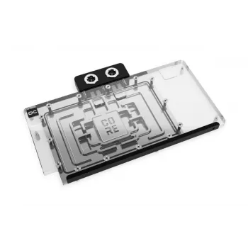 Backplate Alphacool 10270 acrilico alluminio cromo rame nylon nero trasparente