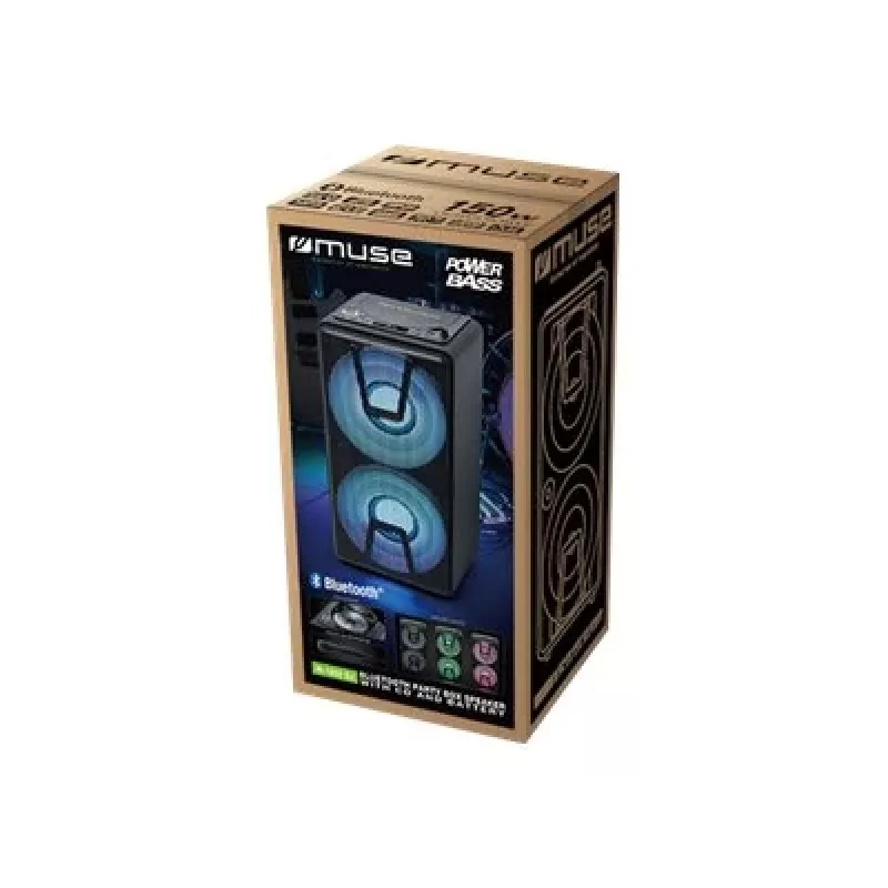 Muse | Altoparlante Party Box | M-1820 DJ | 150 W | Bluetooth | Nero | Connessione wireless