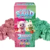 Set Fluffy Sand 2x70g rosa/verde TUBAN