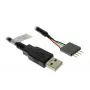 Cavo USB Akasa 0,4 m USB A nero