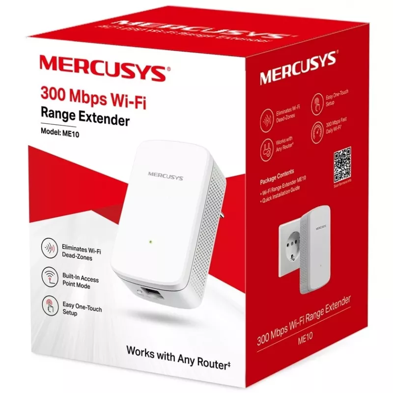 Mercusys ME10 V1 ripetitore WLAN Montebar i wall
