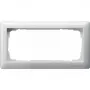 Gira 100203 Standard 55 cornice di copertura a 2 posti senza barra centrale, bianco puro