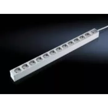 Prolunga elettrica Rittal 7240.310 2m 12 prese AC per interni grigio