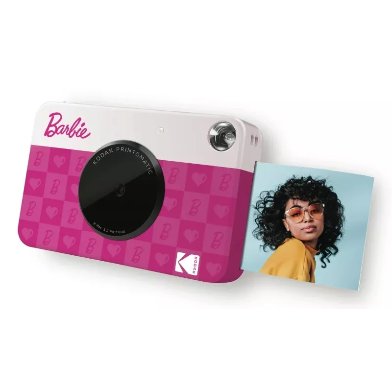 Kodak x Barbie Printomatic Fotocamera istantanea, rosa, stampa istantanea ZINK Zero-Ink (RODOMATICB10)
