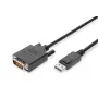 Cavo adattatore DisplayPort Assmann DP - DVI (24+1) M/M 1,0 m con blocco compatibile DP 1.2 UL CE bl (AK-340301-010-S)