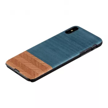 Custodia per smartphone man and wood per iPhone XS Max — Denim nero