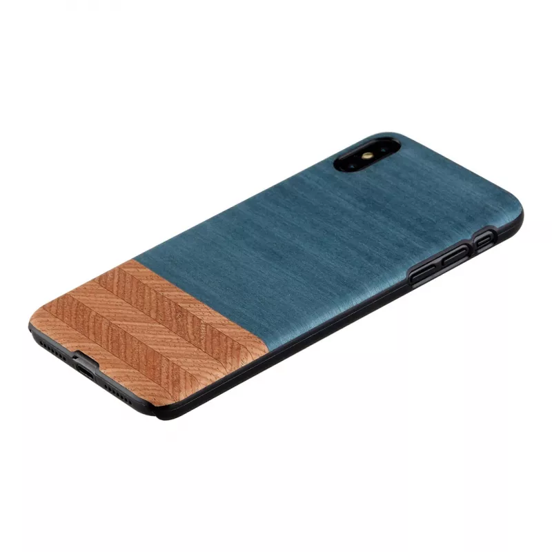 Custodia per smartphone man and wood per iPhone XS Max — Denim nero