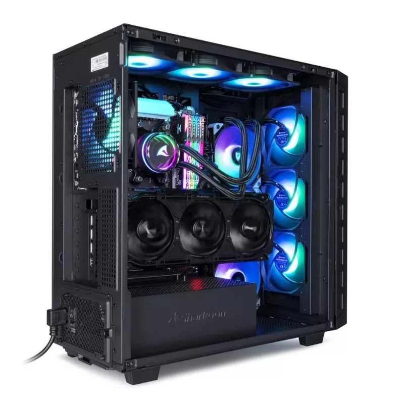 Sharkoon REBEL C80G RGB midi tower nero
