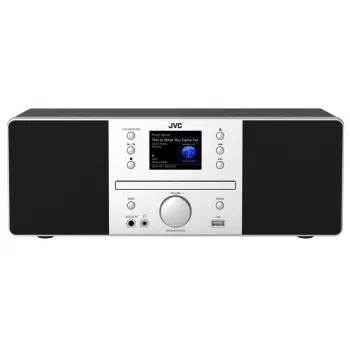 Sistema audio all-in-one JVC RD-E874B, radio internet/DAB+/FM, CD, Bluetooth, 20 W, nero