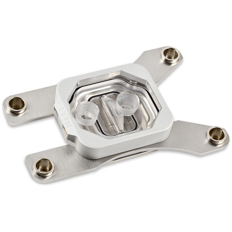 Water block Aqua-Computer cuplex kryos NEXT RGBpx TR4/sTRX4 — top in acrilico, base in nichel