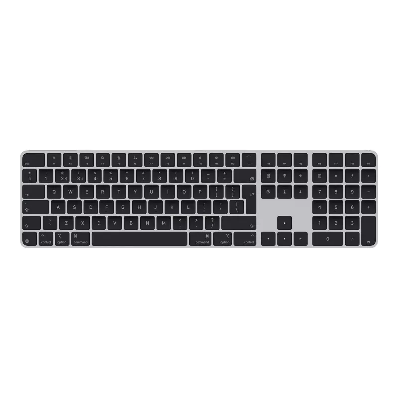 APPLE Magic Keyboard con Touch ID e tastierino numerico per modelli Mac con Apple Silicon – Inglese britannico – Tasti neri